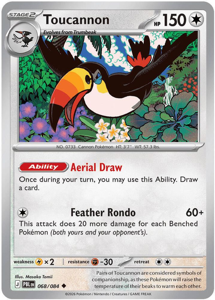 068/084 - Toucannon - Reverse Holo - Pitch Black