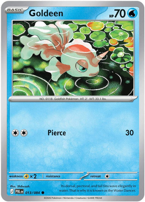 013/084 - Goldeen - Reverse Holo - Pitch Black