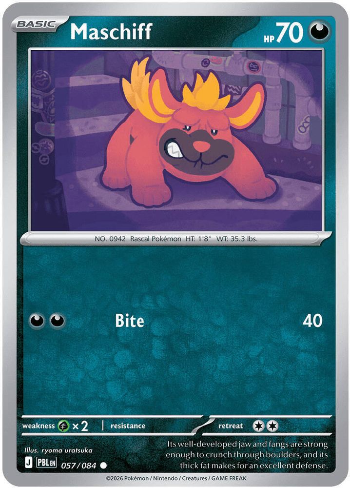 057/084 - Maschiff - Reverse Holo - Pitch Black