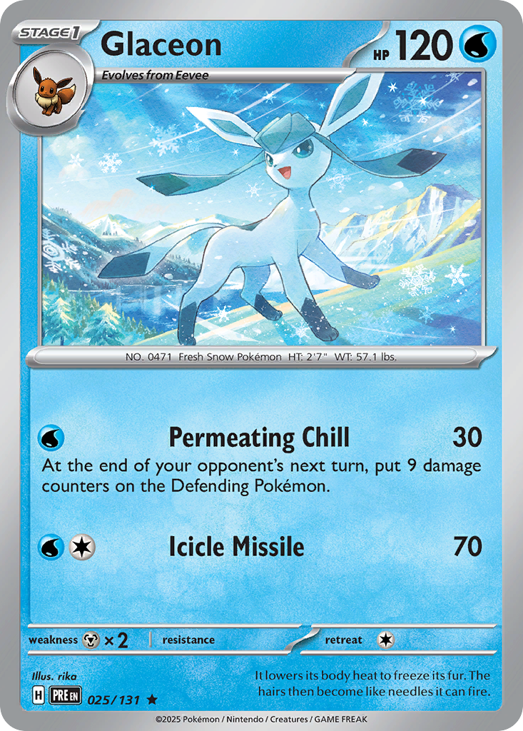 025/131 - Glaceon - Holo - Prismatic Evolutions