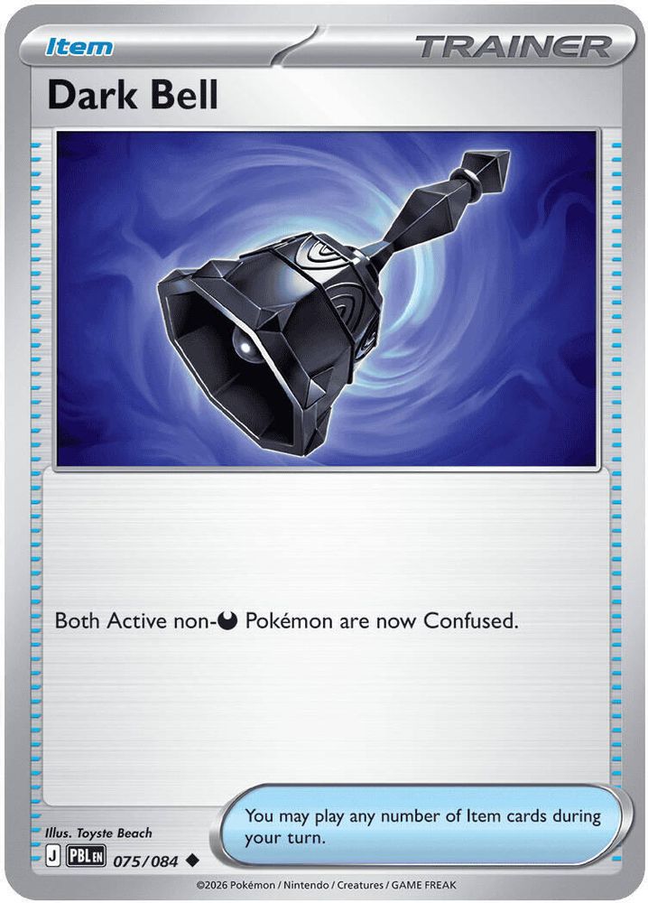 075/084 - Dark Bell - Reverse Holo - Pitch Black