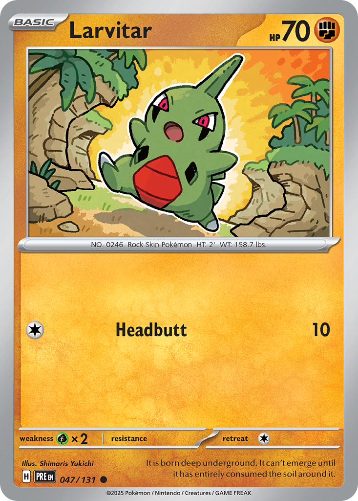 047/131 - Larvitar - Poké Ball Reverse Holo - Prismatic Evolutions