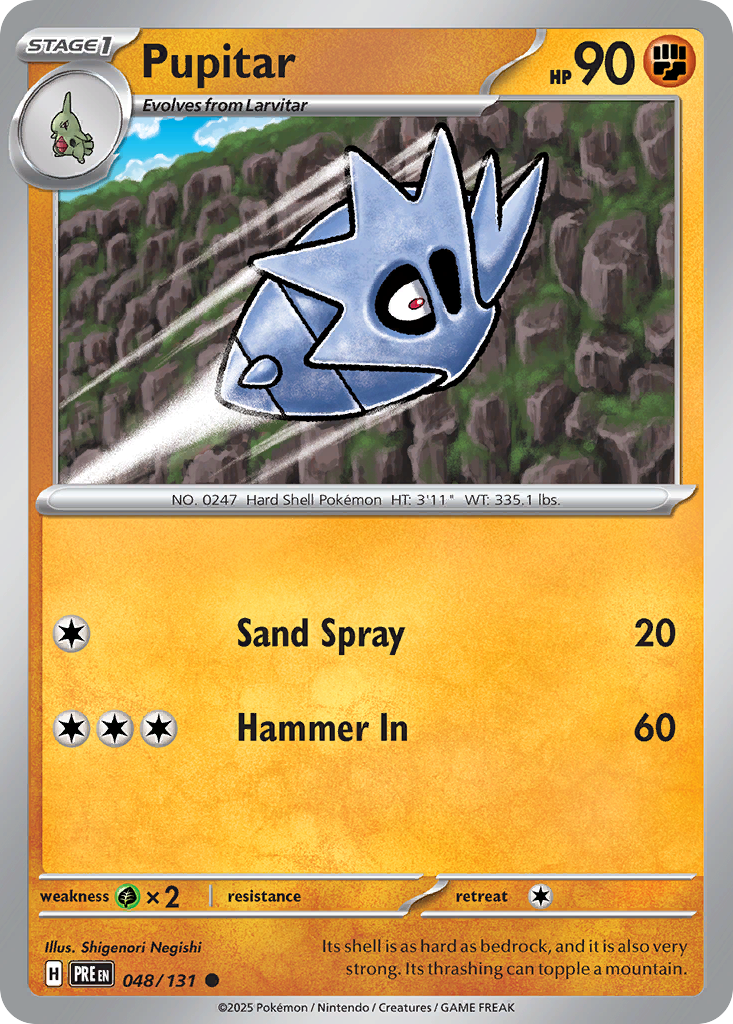 048/131 - Pupitar - Reverse Holo - Prismatic Evolutions