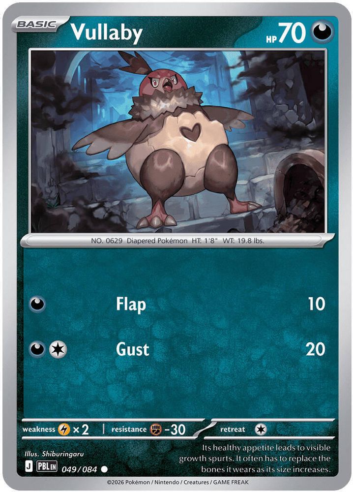 049/084 - Vullaby - Reverse Holo - Pitch Black