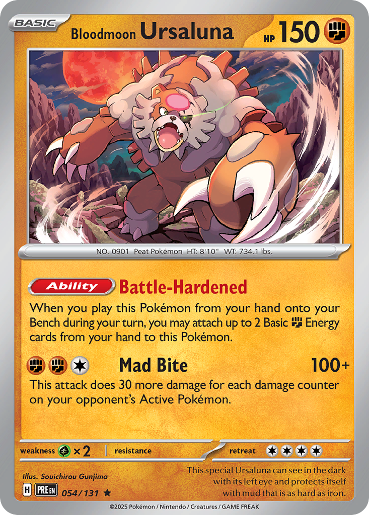 054/131 - Bloodmoon Ursaluna - Holo - Prismatic Evolutions