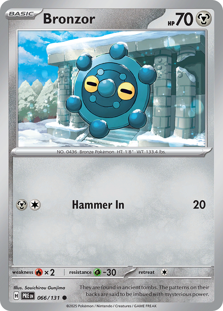 066/131 - Bronzor - Poké Ball Reverse Holo - Prismatic Evolutions