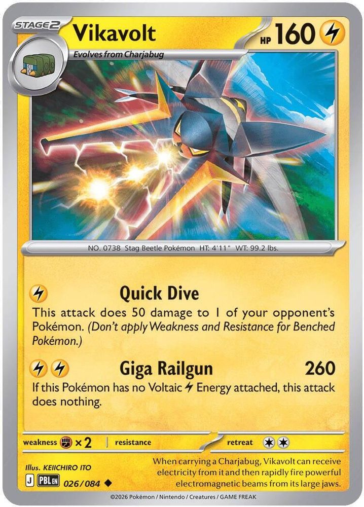026/084 - Vikavolt - Reverse Holo - Pitch Black