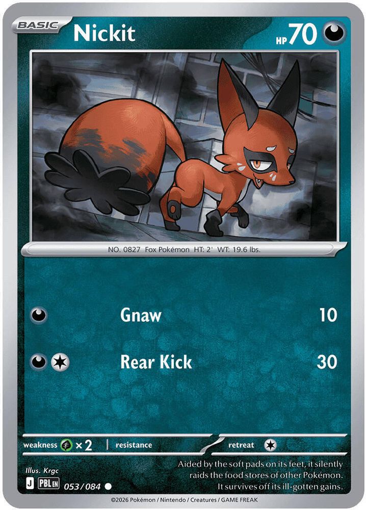 053/084 - Nickit - Reverse Holo - Pitch Black