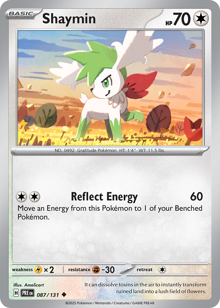 087/131 - Shaymin - Poké Ball Reverse Holo - Prismatic Evolutions