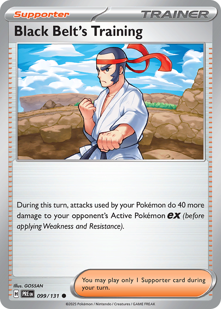 099/131 - Black Belt's Training - Poké Ball Reverse Holo - Prismatic Evolutions