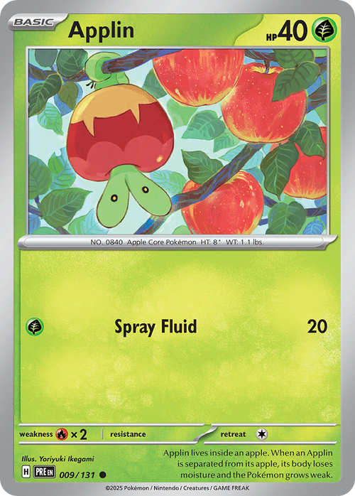 009/131 - Applin - Reverse Holo - Prismatic Evolutions