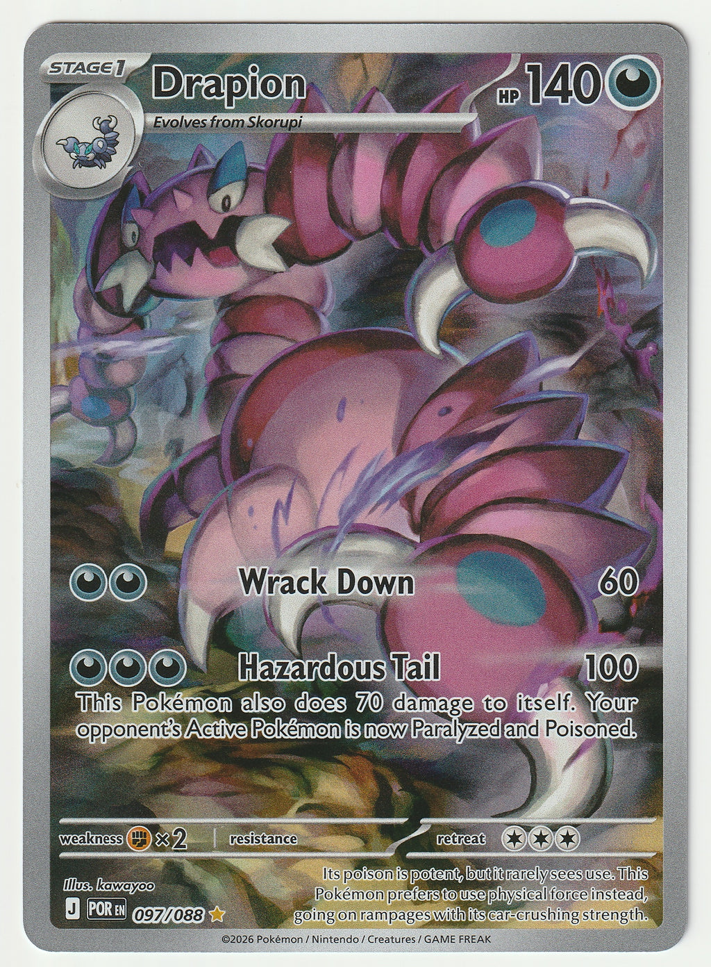 097/088 - Drapion Illustration Rare - Perfect Order