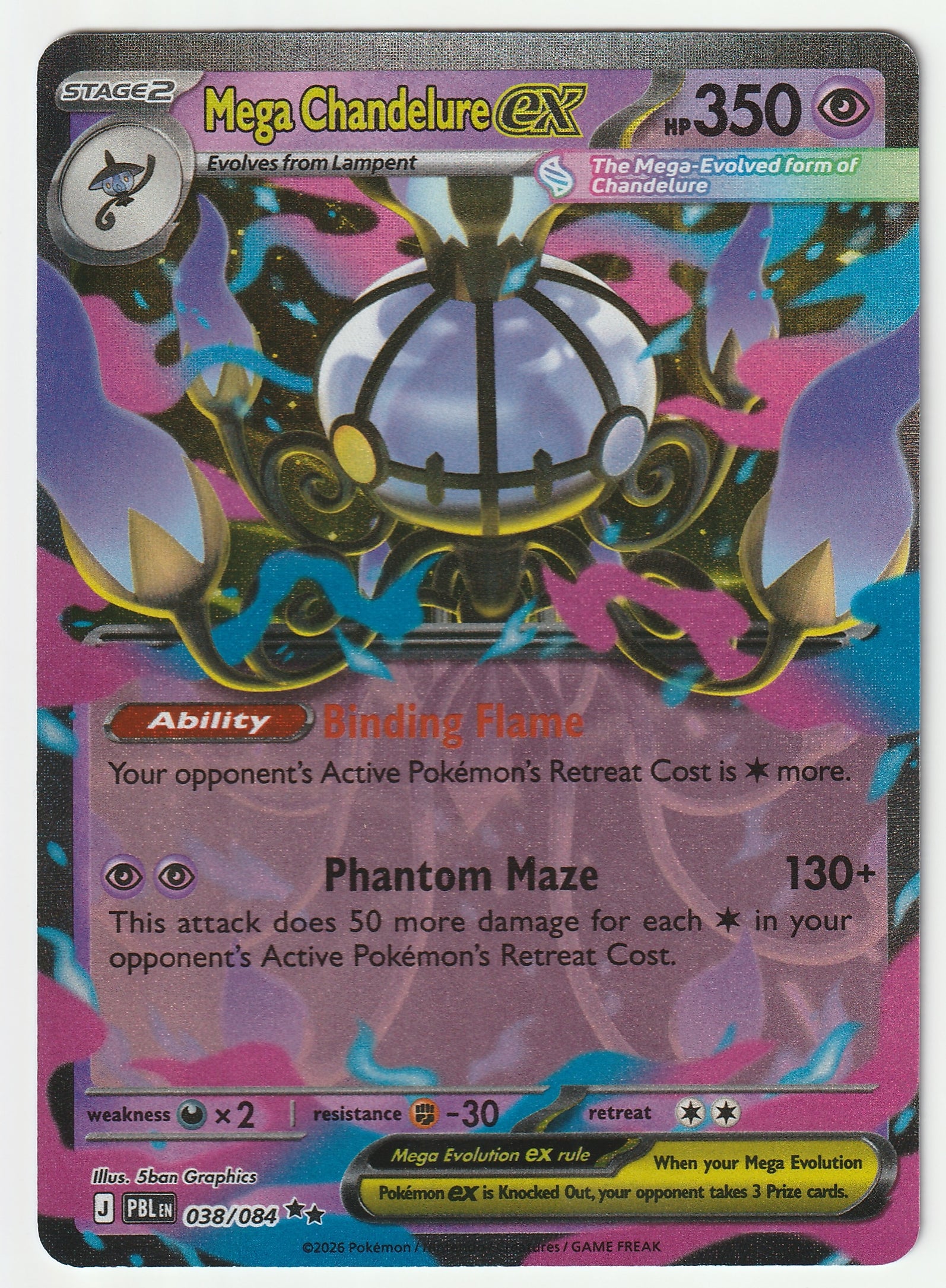 Mega Chandelure EX - Ultra Rare