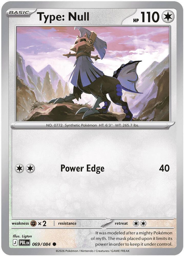069/084 - Type: Null - Reverse Holo - Pitch Black