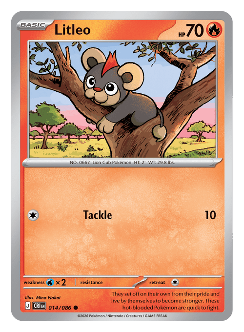 014/086 - Litleo - Reverse Holo - Chaos Rising