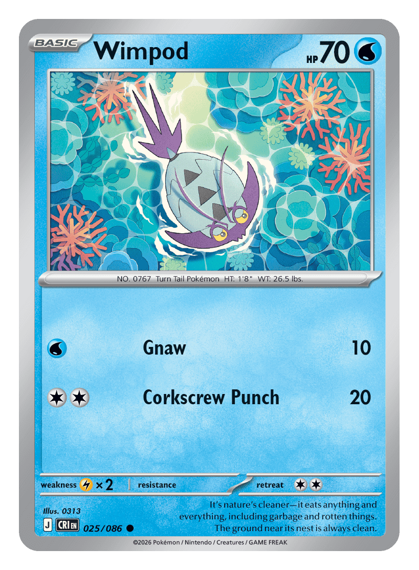 025/086 - Wimpod - Reverse Holo - Chaos Rising