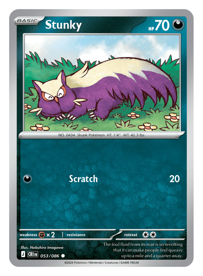 053/086 - Stunky - Reverse Holo - Chaos Rising