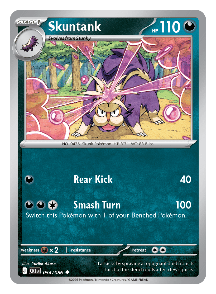 054/086 - Skuntank - Reverse Holo - Chaos Rising