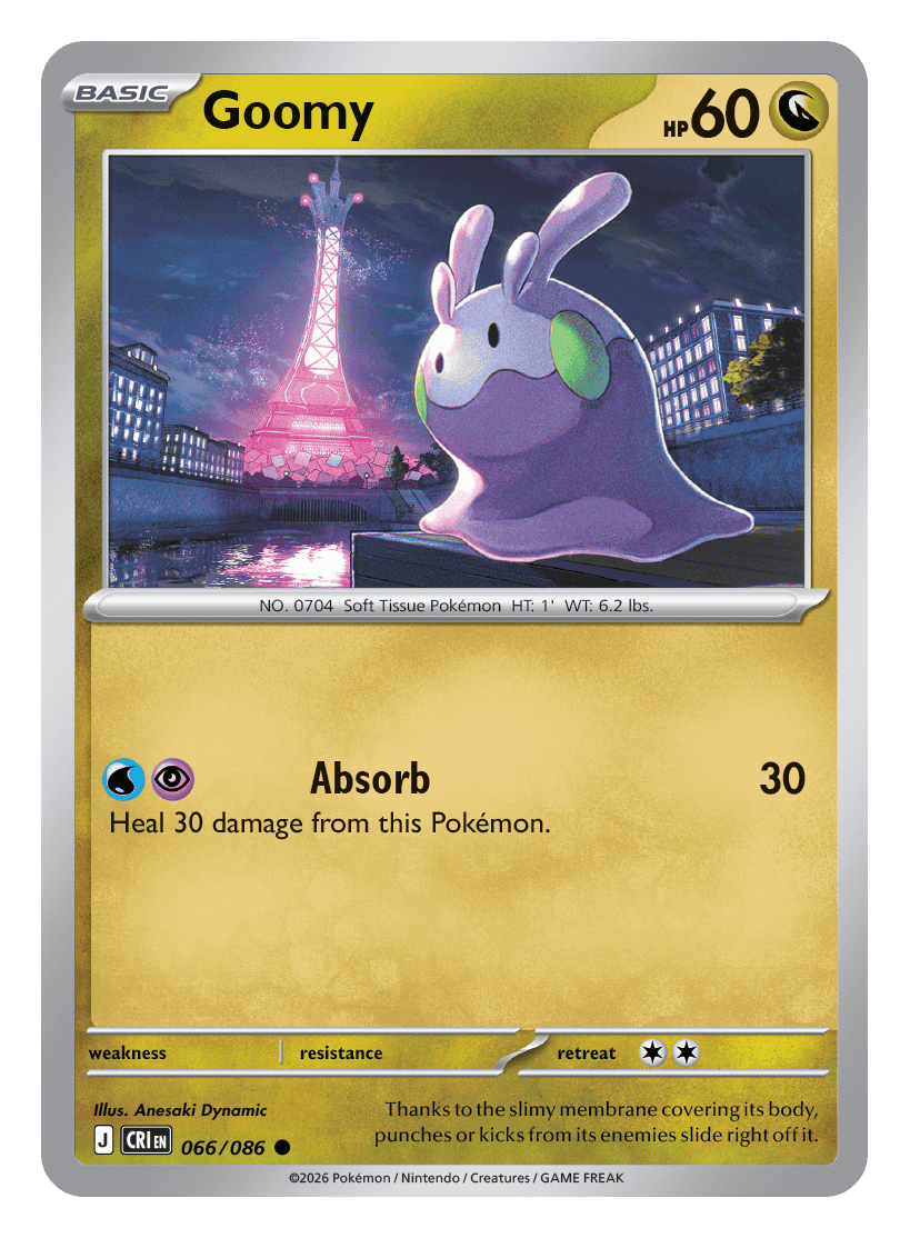 066/086 - Goomy - Reverse Holo - Chaos Rising