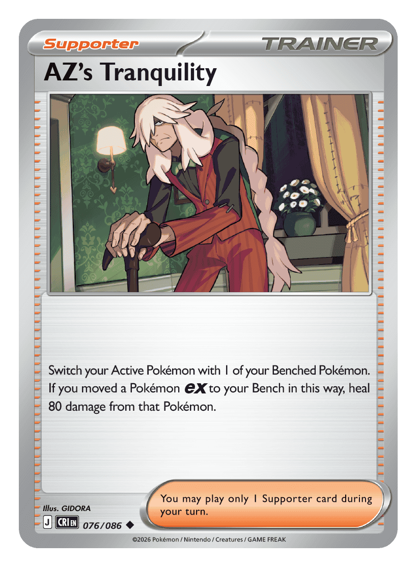 076/086 - AZ's Tranquility - Reverse Holo - Chaos Rising