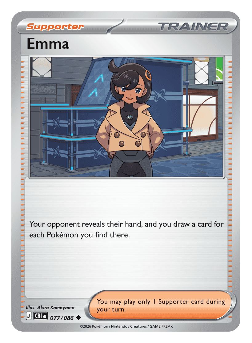 077/086 - Emma - Reverse Holo - Chaos Rising
