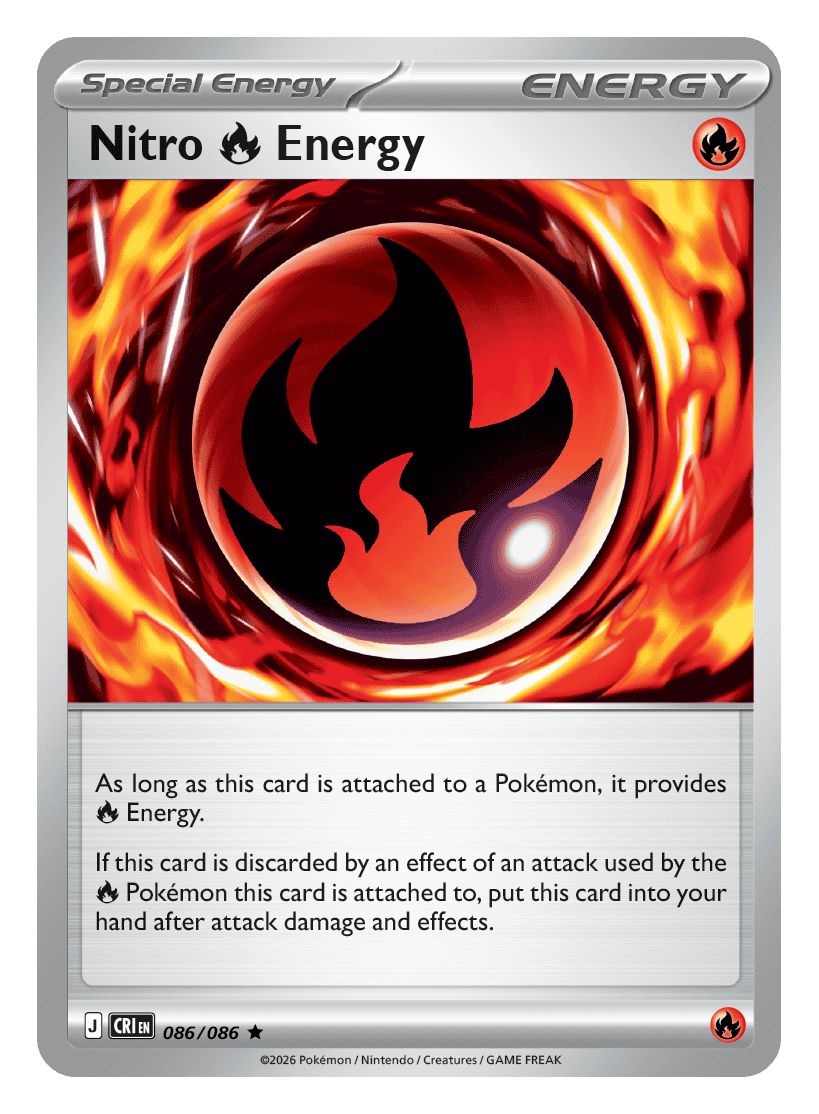 086/086 - Nitro Fire Energy - Holo - Chaos Rising