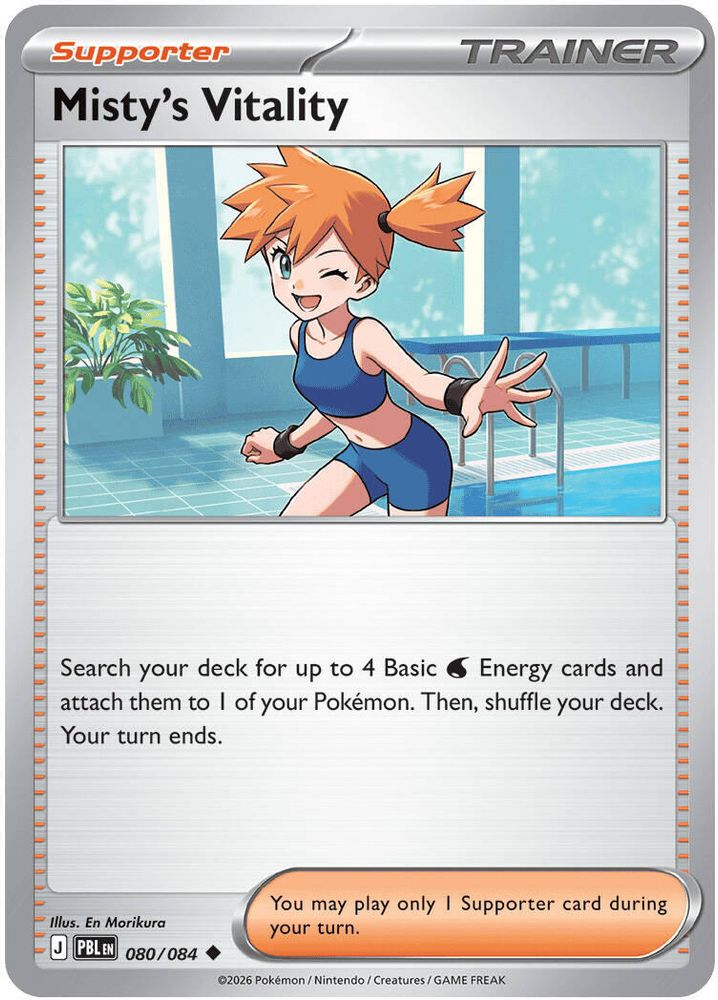 080/084 - Misty's Vitality - Reverse Holo - Pitch Black