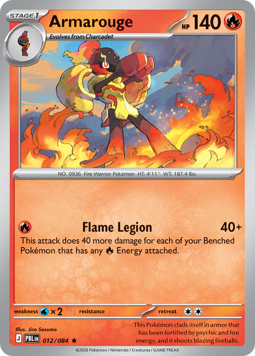 012/084 - Armarouge - Reverse Holo - Pitch Black