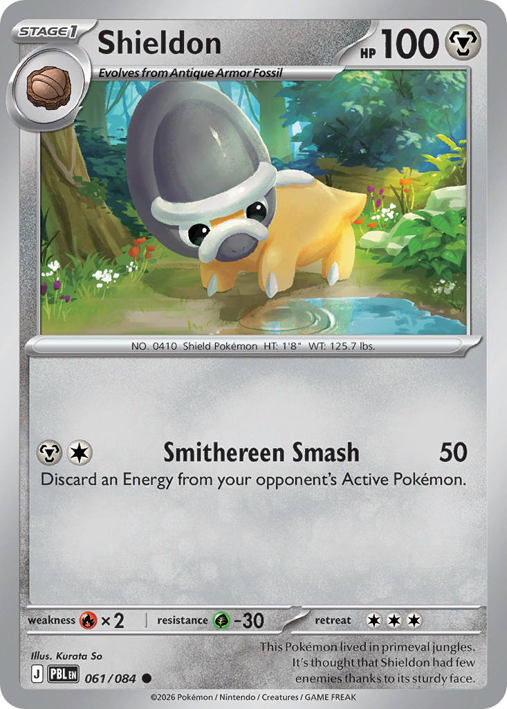 061/084 - Shieldon - Reverse Holo - Pitch Black
