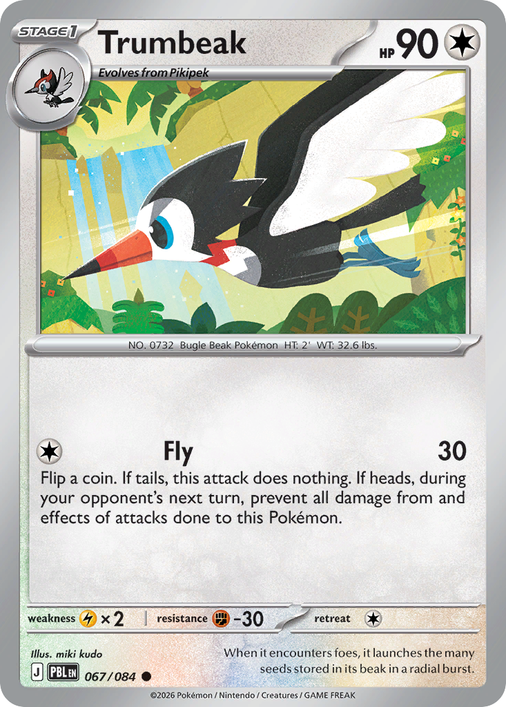 067/084 - Trumbeak - Reverse Holo - Pitch Black