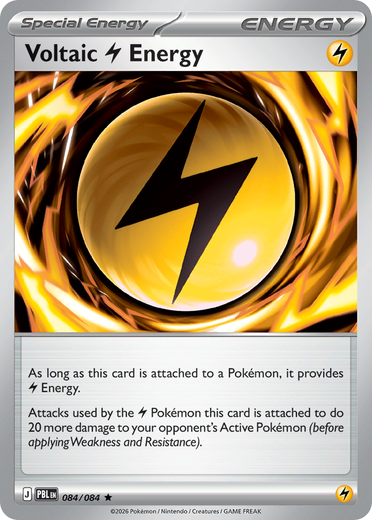 084/084 - Voltaic Lightning Energy - Reverse Holo - Pitch Black