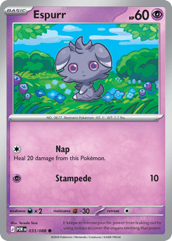 033/088 - Espurr - Reverse Holo - Perfect Order