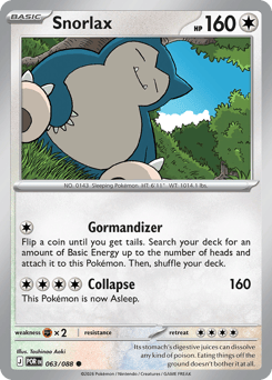 063/088 - Snorlax - Reverse Holo - Perfect Order