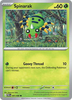 001/088 - Spinarak - Reverse Holo - Perfect Order