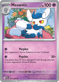 034/088 - Meowstic - Reverse Holo - Perfect Order