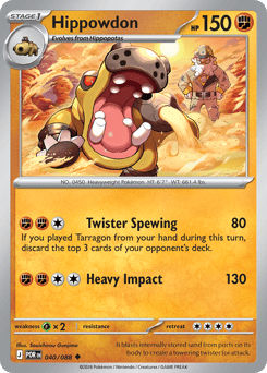 040/088 - Hippowdon - Reverse Holo - Perfect Order