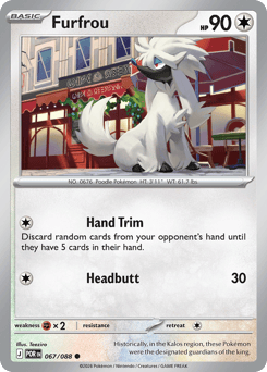 067/088 - Furfrou - Reverse Holo - Perfect Order